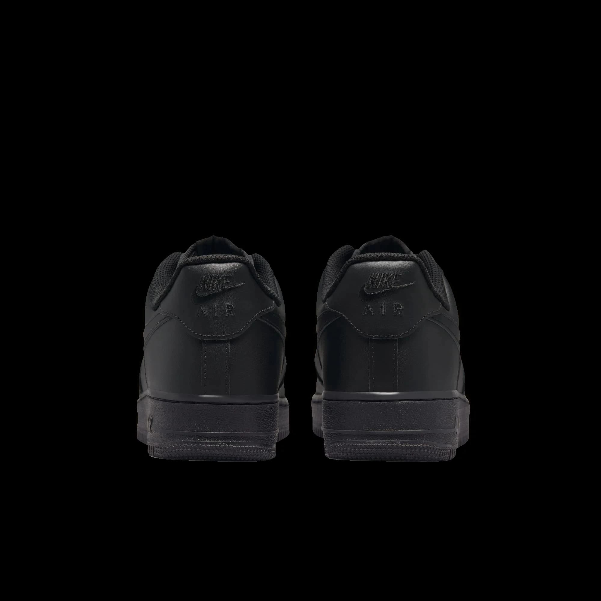 Nike Air Force 1 '07 Triple Black, vista trasera